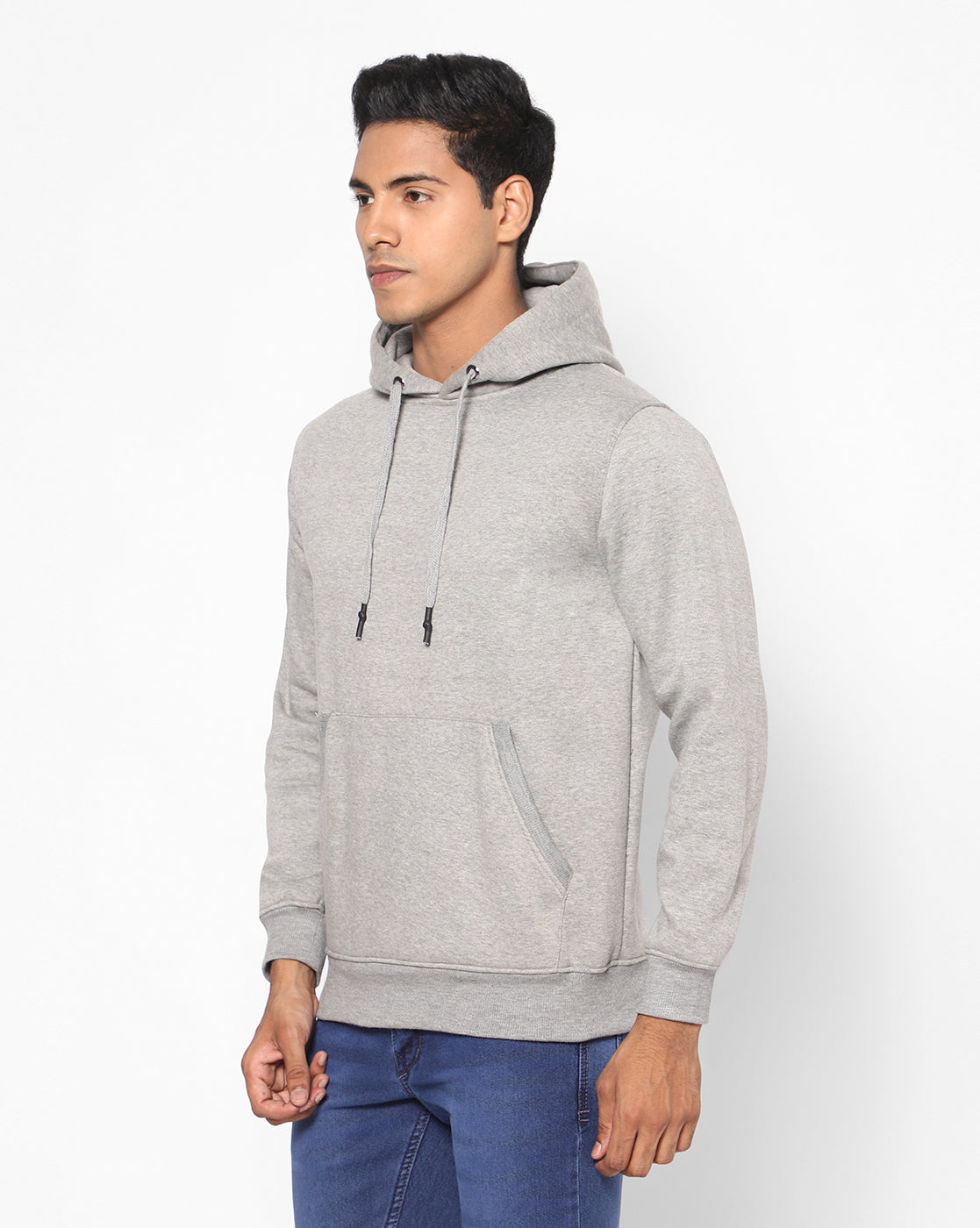 True Colors of India®️ (TCI) Men Grey Regular cotton Hoodies