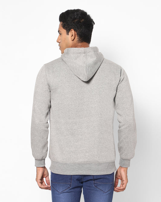 Grey cotton Hoodie
