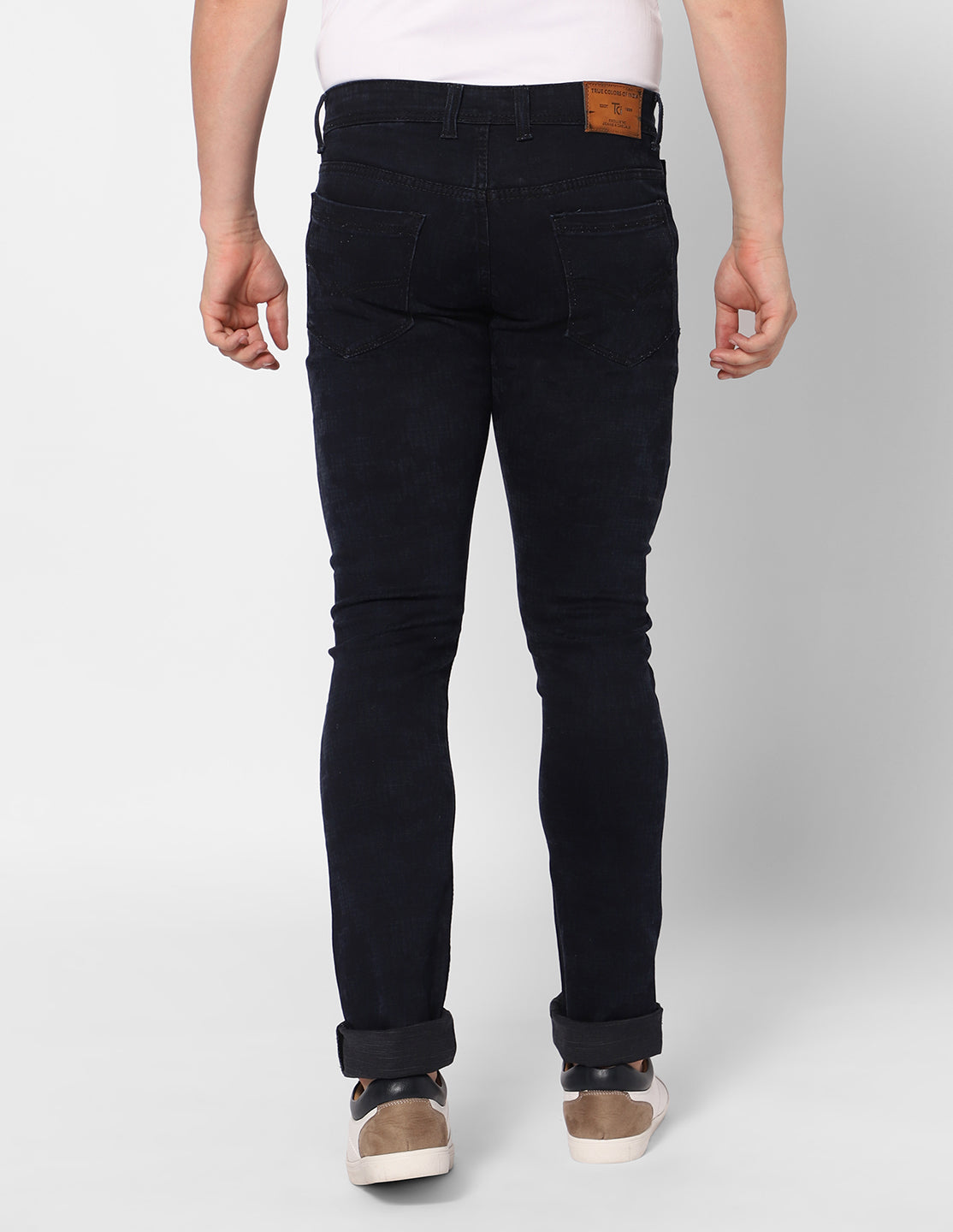 TCI Men’s Deep Indigo Jeans – Back View with Pockets