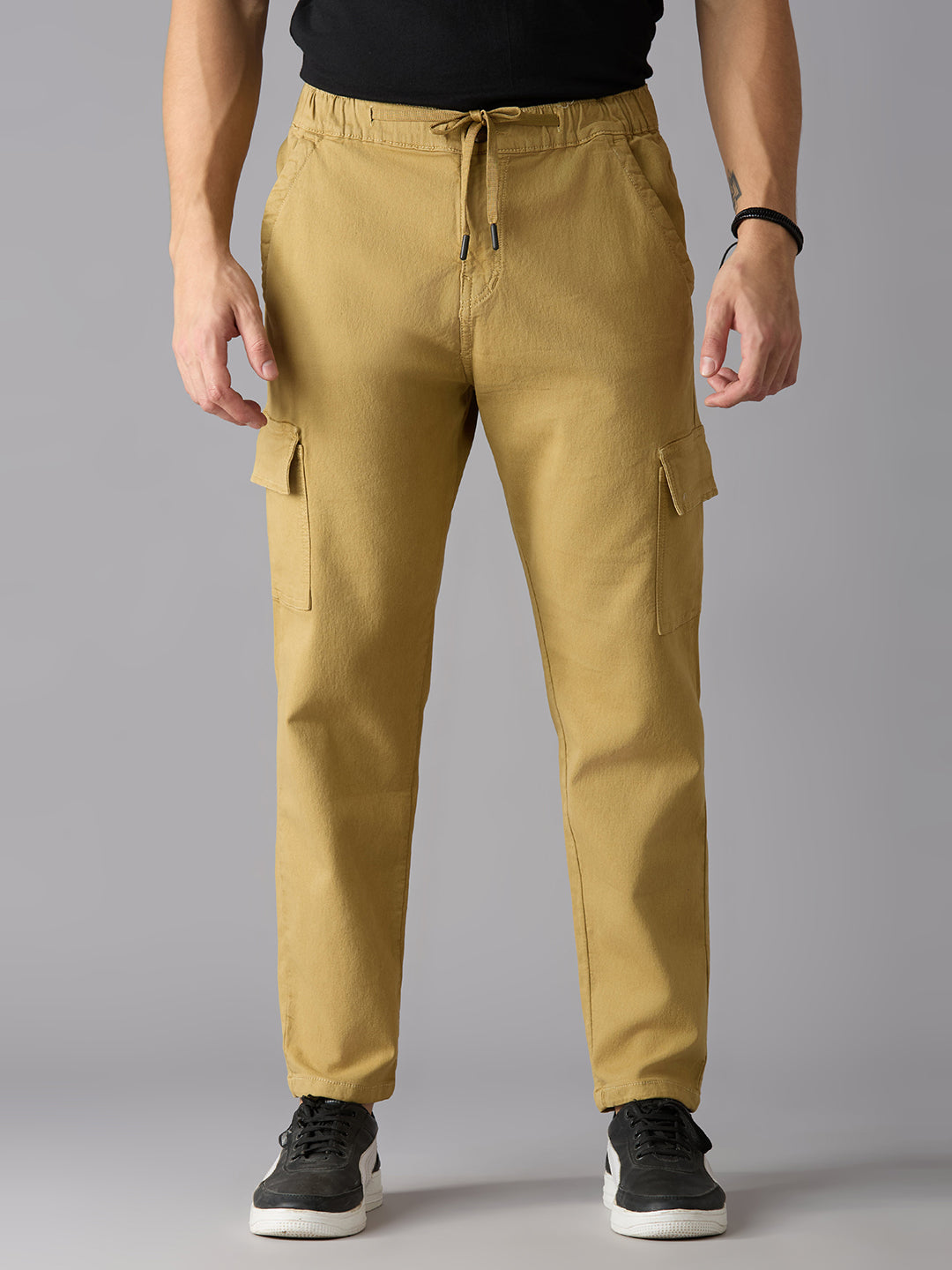 TCI Men Khaki Cargo Pants