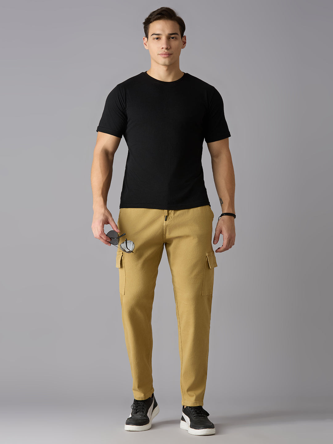 TCI Men Khaki Cargo Pants