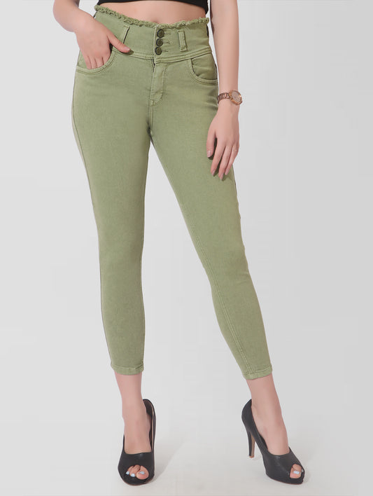 Cefalu®️ Women Skinny Fit Pista Jeans