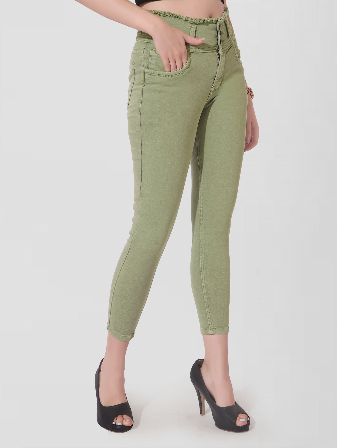 Cefalu®️ Women Skinny Fit Pista Jeans