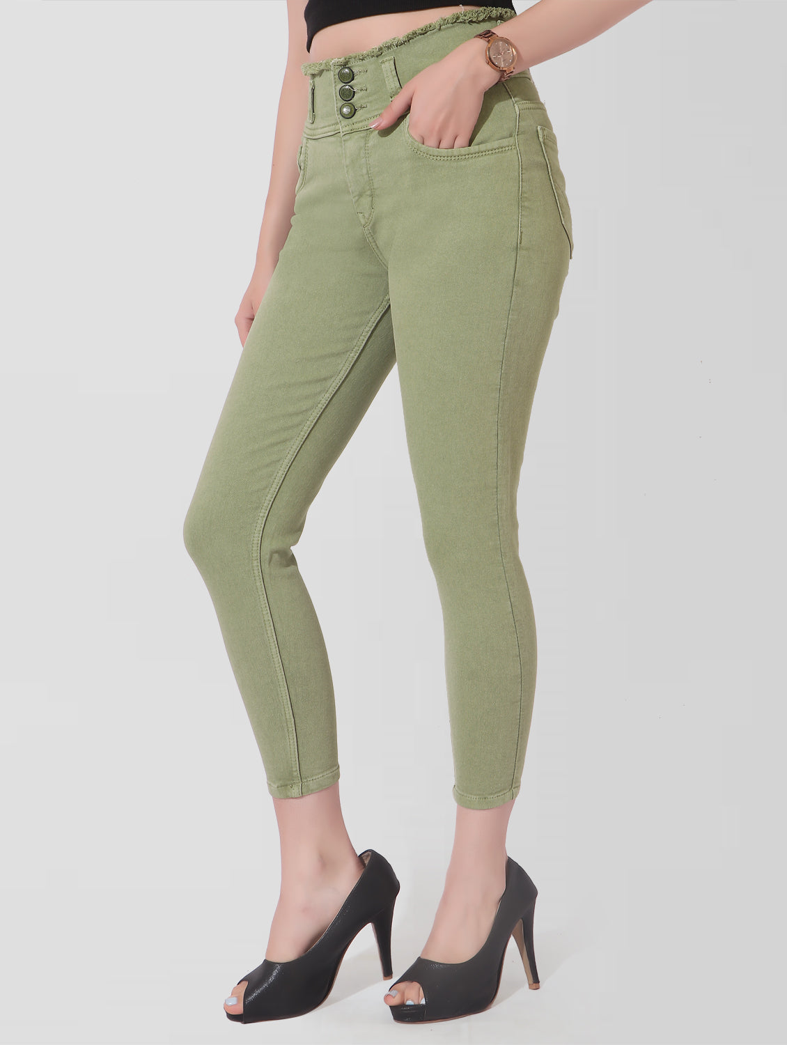 Cefalu®️ Women Skinny Fit Pista Jeans