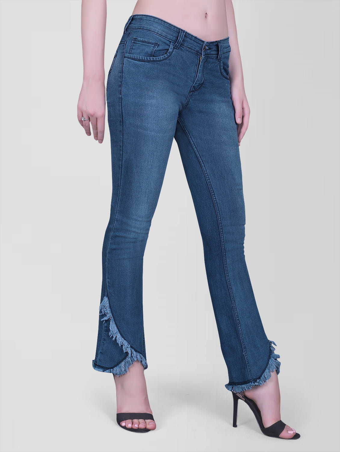 bootcut design view Cefalu Regular Women Light Blue Bootcut Jeans