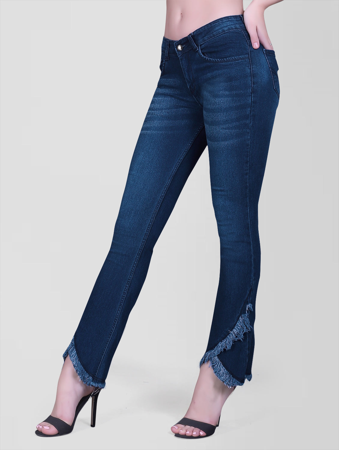 Bootcut view Cefalu Regular Women Mid Blue Bootcut Jeans