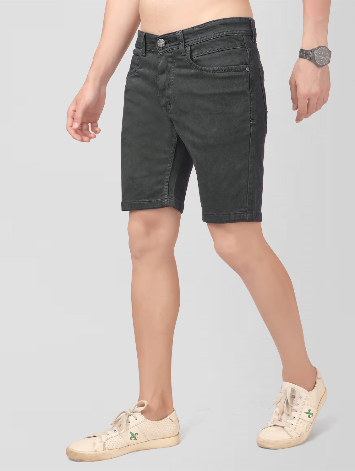 True Colors of India®️ (TCI) Men Dark Grey Regular Shorts