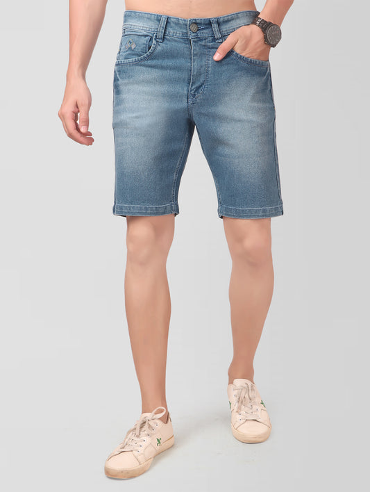 True Colors of India®️ (TCI) Men Light Blue Regular Shorts