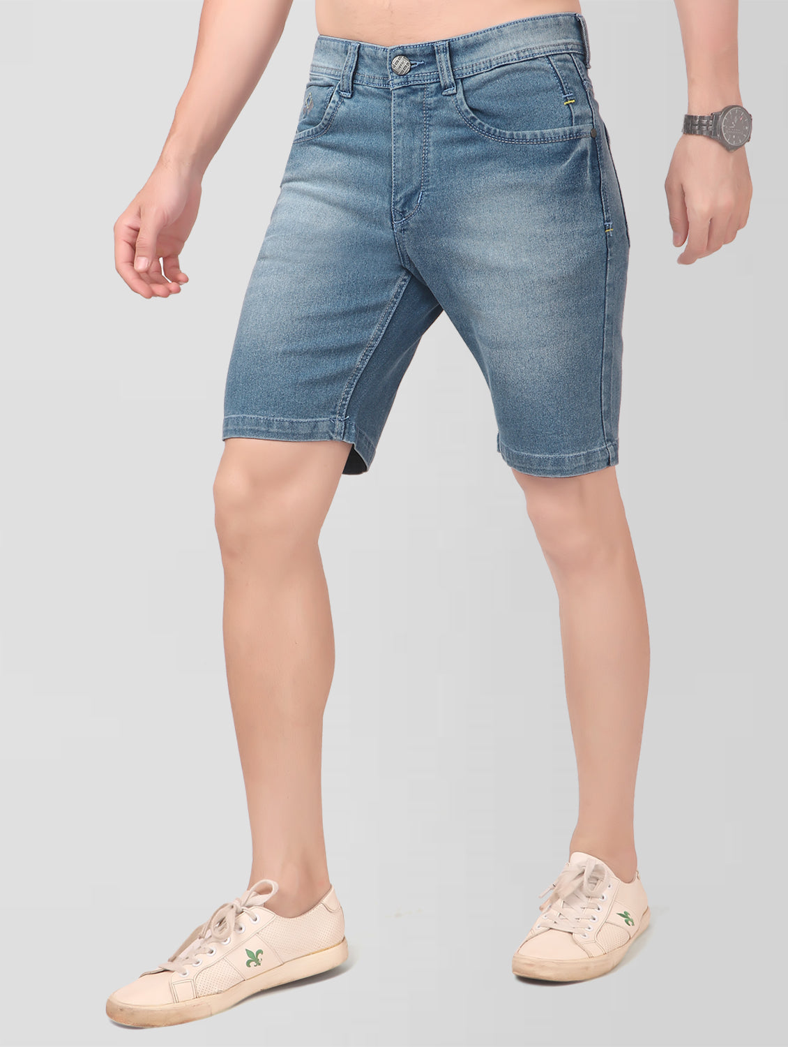 True Colors of India®️ (TCI) Men Light Blue Regular Shorts