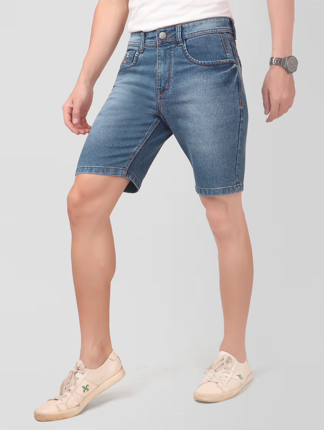 True Colors of India®️ (TCI) Men Mid Blue Regular Shorts