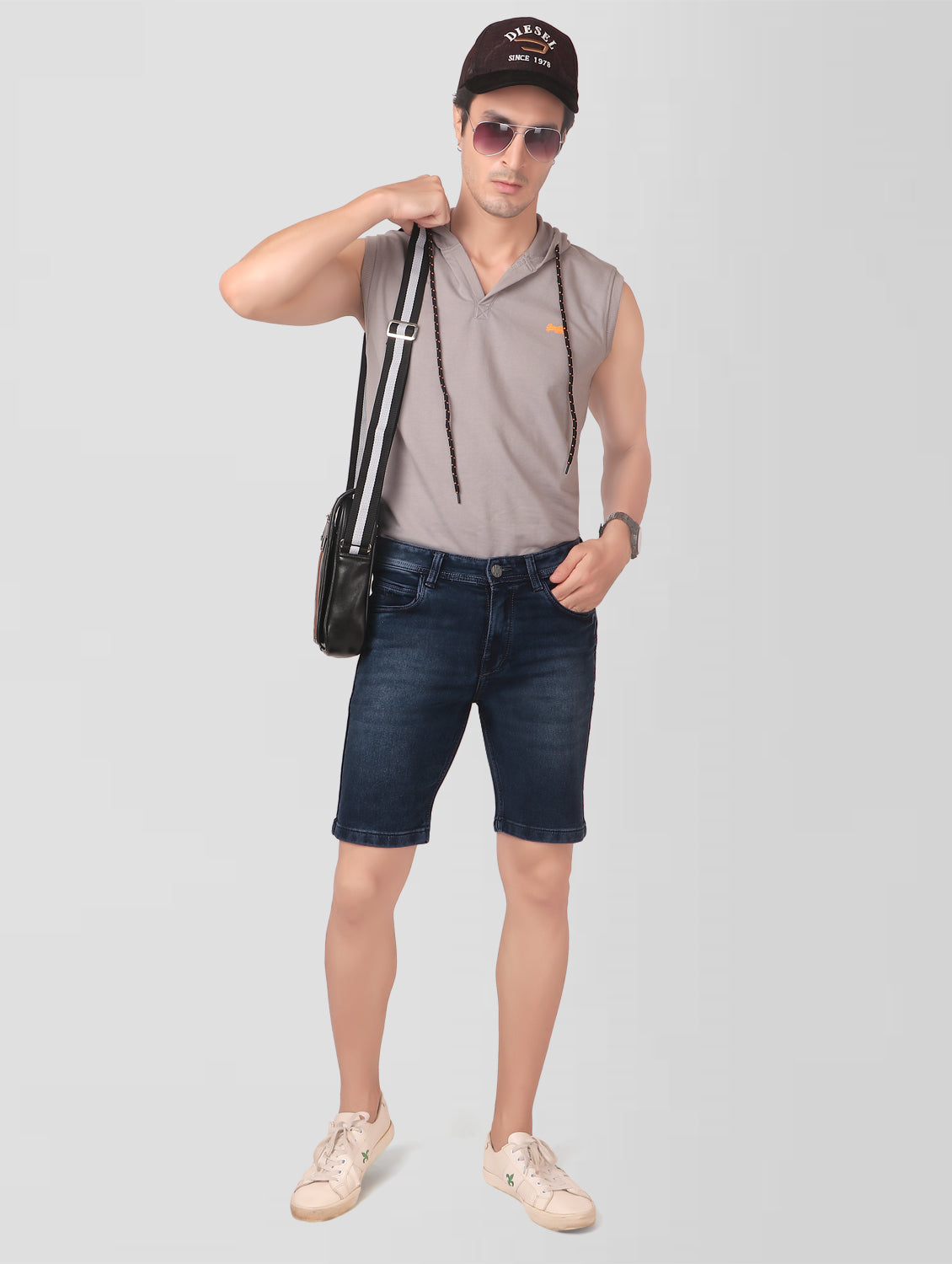 True Colors of India®️ (TCI) Men Dark Blue Regular Shorts