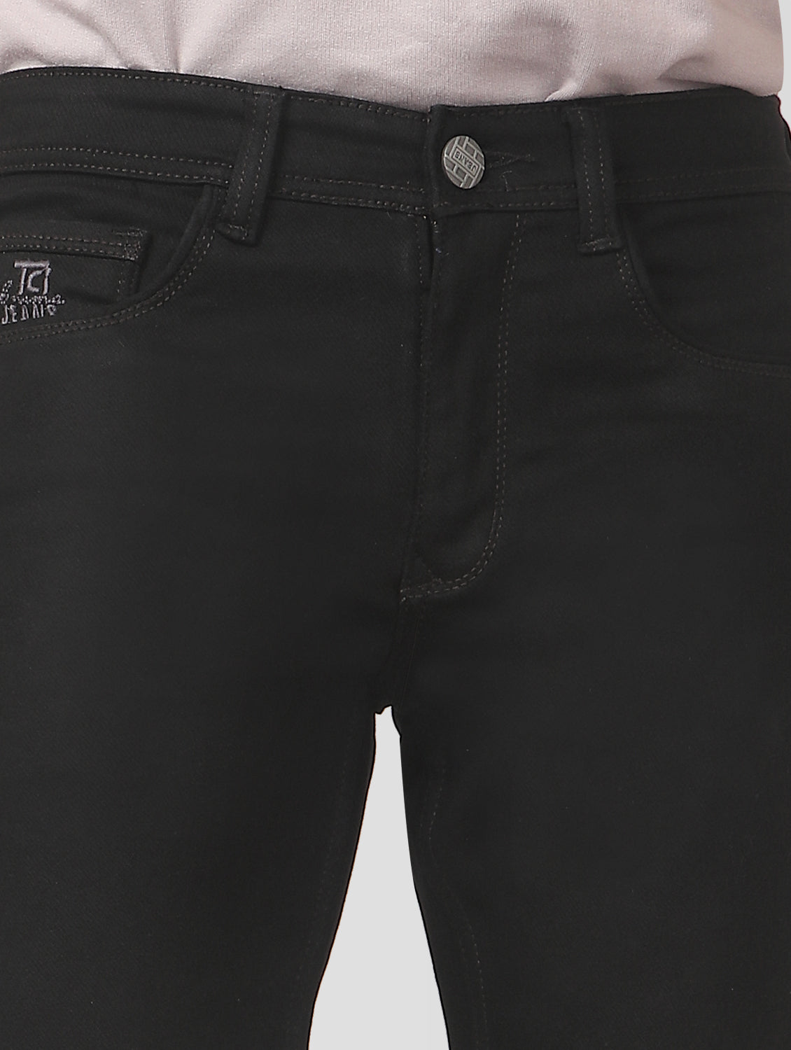 True Colors of India®️ (TCI) Men Black Regular Denim Shorts