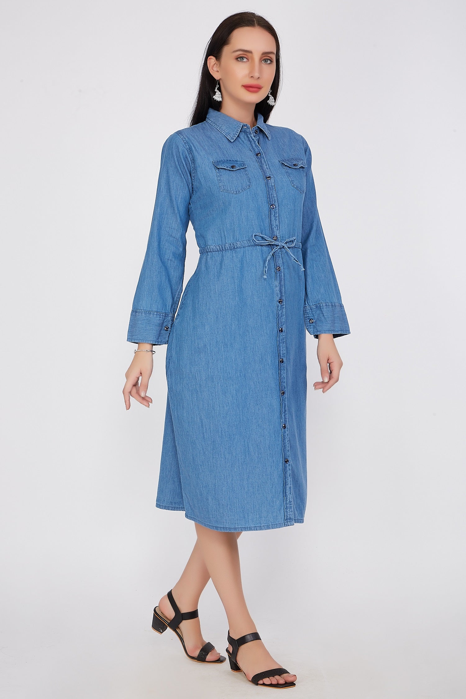 below the knee shirt dress Shirt Dress Women's Below The Knee Dresses Womens At The Knee Shirt Dresses Lands' End